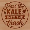 A vector illustration featuring an inspirational quote about food and diet in a clean and simple design.