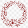 Floral Wreath Design for Vector Projects A floral wreath design suitable for vector art projects, created in SVG format.