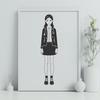 Vector Girl Character Design A young girl character created as a vector graphic in SVG format.
