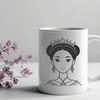 Female Royalty Vector Graphic Design Female royalty illustration in vector format for digital use.