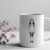Adorable Girl Character Illustration Young girl character illustration in vector format
