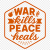 Anti war quotes illustrated in a clean and minimalist vector design.