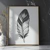 High-Resolution Feather Clip Art A high-resolution digital representation of a feather, suitable for graphic design.
