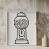 Vector Gumball Machine Illustration Illustrative representation of a classic gumball machine, designed in vector format.