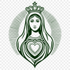 Beautiful Vector Illustration of a Heart A stylized illustration of the Immaculate Heart, suitable for vector graphics projects.