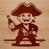A stylized illustration of a pirate character in an SVG format.