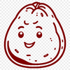A detailed illustration of a potato, suitable for clip art or vector design.
