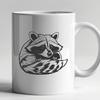 Cute Cartoon Raccoon Vector Graphic Design A cartoon raccoon illustration created as a vector graphic.