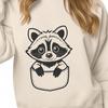 Cute Raccoon SVG Graphics Design A detailed SVG illustration of a raccoon in vector format.
