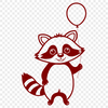 Beautiful Racoon SVG Graphic A detailed illustration of a raccoon in vector format, suitable for digital and offline applications.