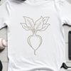 A high-quality vector graphic illustration of a radish root vegetable.