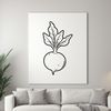 Beautiful Radish Root Vegetable Design A detailed illustration of a radish root vegetable in vector format, suitable for commercial and personal use.