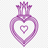 Sacred Heart Icon Vector Art Design A stylized illustration of the Sacred Heart icon in a vector format.