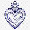 Sacred Heart Illustration Vector Art A vector illustration of the Sacred Heart, suitable for digital and print applications.