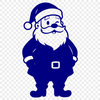 SVG image of a traditional Christmas figure in red suit with white beard and hat.