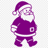 Vector illustration of a smiling Santa Claus in holiday attire.