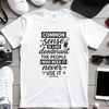 A humorous quote about life with a bold, modern font.