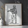 Soldier Icon in SVG Format Free Download Military personnel illustration in vector format