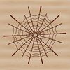 A delicate web design made up of intricate lines and patterns, suitable for various digital projects.