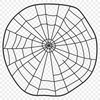 Elegant Spider Web Design A detailed illustration of a spider web made up of intricate lines and shapes, suitable for vector art designs.