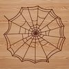 A detailed illustration of a spider web in vector format, ideal for cutting machine designs.