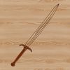 Beautiful Sword Vector Art An SVG vector representation of a sword, ideal for use with Cricut machines or as a template for pyrography designs.