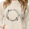 Beautiful Free Vector Wreaths for Download Floral wreath design made from vector shapes, suitable for digital cutting and laser engraving.