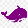 Vector Art Whale Design A vector illustration of a whale in silhouette, suitable for commercial or personal use.