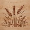 Wheat in Bloom Vector Illustration A detailed vector illustration of wheat in various growth stages.