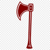 A detailed illustration of a tool with a long handle and heavy head.