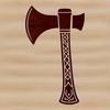 Beautiful Woodworking Tool Illustration A high-quality illustration of a tool used for chopping and splitting wood.