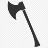 A simple, illustrative design of a tool, specifically a chopping or splitting axe.