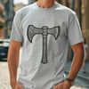 Traditional Axe Graphic Design Illustrative graphic of a traditional axe, suitable for vector design and cutting machine projects.