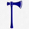 A graphic illustration of a traditional axe with a handle and head, suitable for vector art designs.