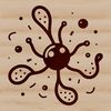 Beautiful Bacterial Vector Art Design Illustration of a microorganism bacterium in vector format.