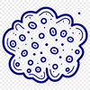 Bacterial cell illustration in vector format, suitable for various design applications.