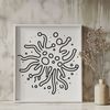 Beautiful SVG Germ Clip Art A vector illustration of a bacteria cell in a simple, stylized design.