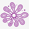 An illustration of a single bacterium with cell walls and internal structures.
