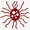 Microbial Vector Artwork Vector illustration of a single bacterial cell with cellular structures.
