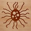 Beautiful Vector Germ Design A microscopic illustration of a bacterium, ideal for use in scientific or educational contexts.