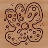 A detailed illustration of bacteria cells with various shapes and structures.