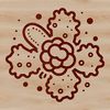 A simple, scalable vector graphic (SVG) illustration of a bacterium.