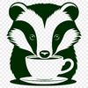 A simple line drawing of a badger, ideal for use as clip art in various design projects.