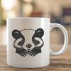 A detailed illustration of a wild badger in a natural setting.