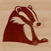 Detailed Vector Badger Artwork A digital vector illustration of a badger in a realistic style.