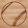 Baseball Illustration in Scalable Vector Format A detailed illustration of a baseball, designed as a scalable vector graphic (SVG) for various uses.