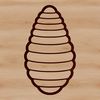 Honeycomb Home Illustration A 2D illustration of a beehive with intricate details, perfect for vector design and cutting machine projects.