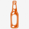 Digital Beer Bottle Illustration A digital illustration of a beer bottle, suitable for various uses including web design and print projects.