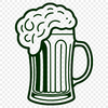 Beer Vector Graphics Image A digital illustration of a glass filled with beer, ideal for commercial or personal projects.