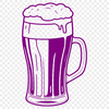 SVG Art of Beer in Glass Illustration of beer in a glass